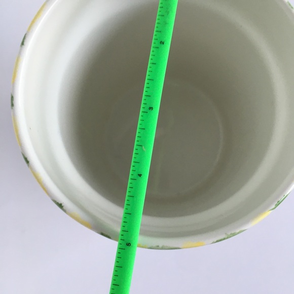 Utensil Crock Hausenware Libby Wilke vi rage Ceramic Stoneware yellow roses - Picture 13 of 13